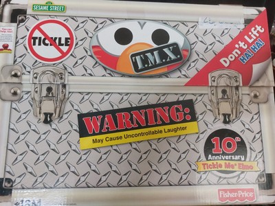 Sesame Street Tickle Me Elmo TMX 10th  Anniversary With BOX