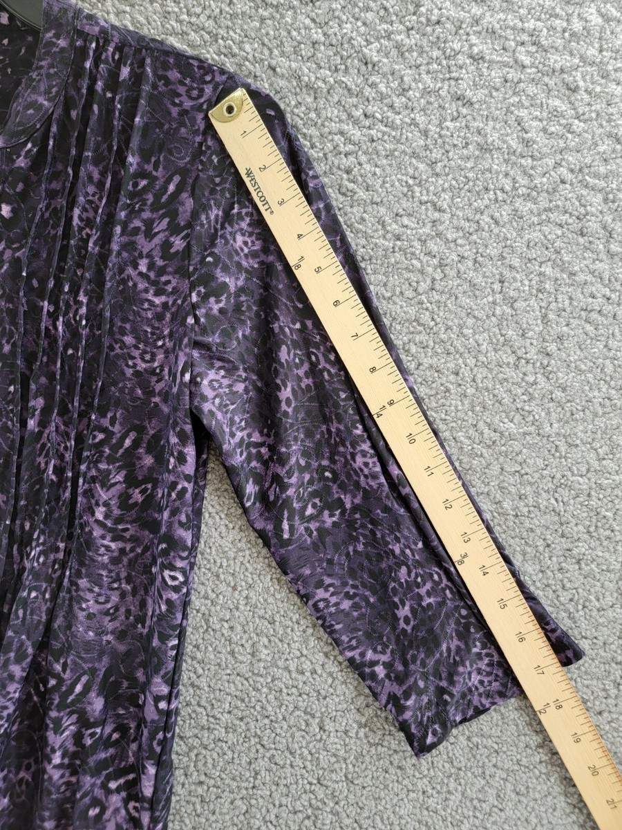 売れ筋商品|||ニューヨークコレクション カットソー トップス レディース Petite 3/4 Roll Tab Sleeve Printed Pintuck Top Black Gray Rust Geo $44 NY Collection Women's Black 3/4 Sleeve Pintuck Roll Tab