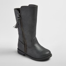 NEW Cat Jack Toddler Girls' Jaya Riding Fashion Boots - Gray - Size 6