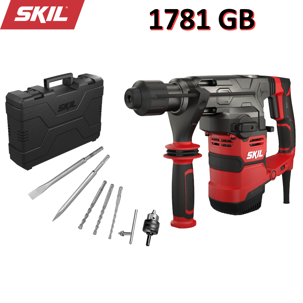Tassellatore pneumatico SKIL 1781 GB a L con sistema di cambio veloce SDS+ 1500W