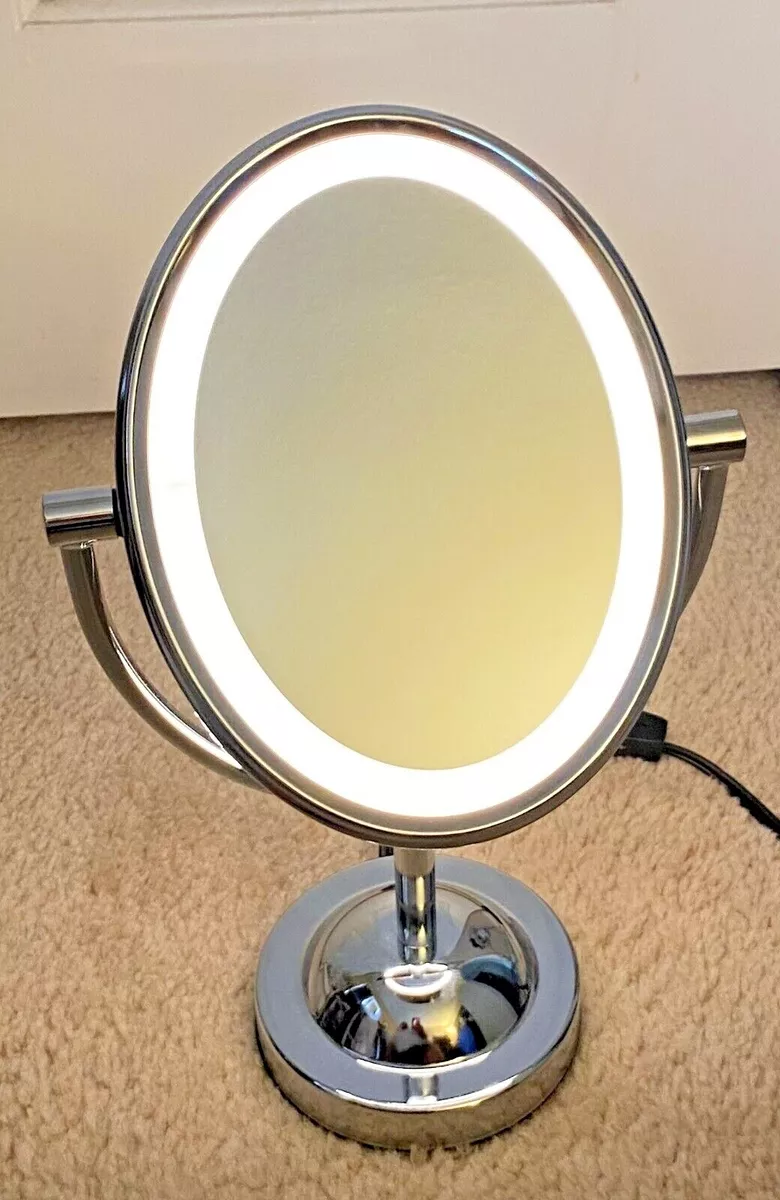 Conair Reflections Incandescent Lighted Mirror 1x 7x Magnification Chrome