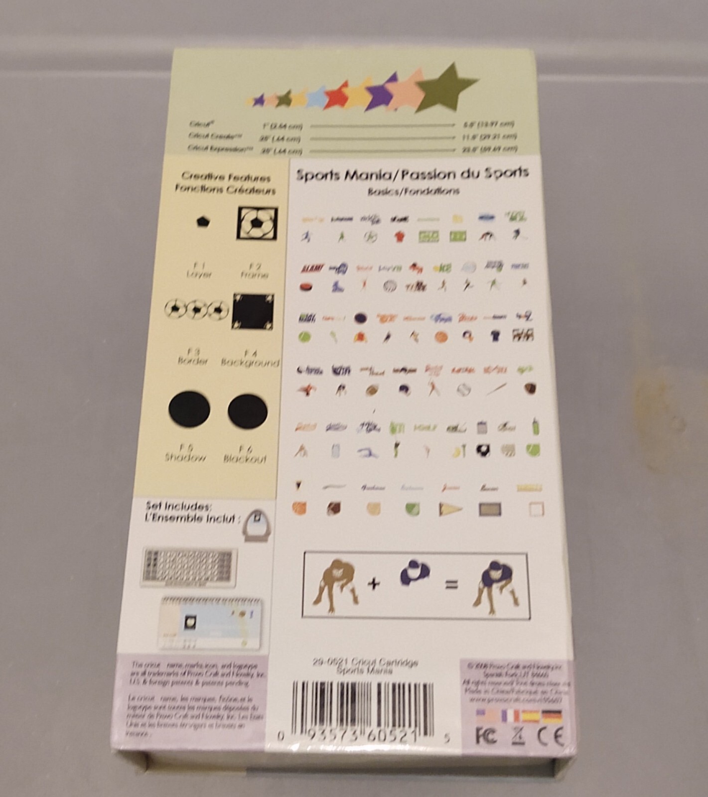 Cricut Cartridge Sports Mania complete unknown link status eBay