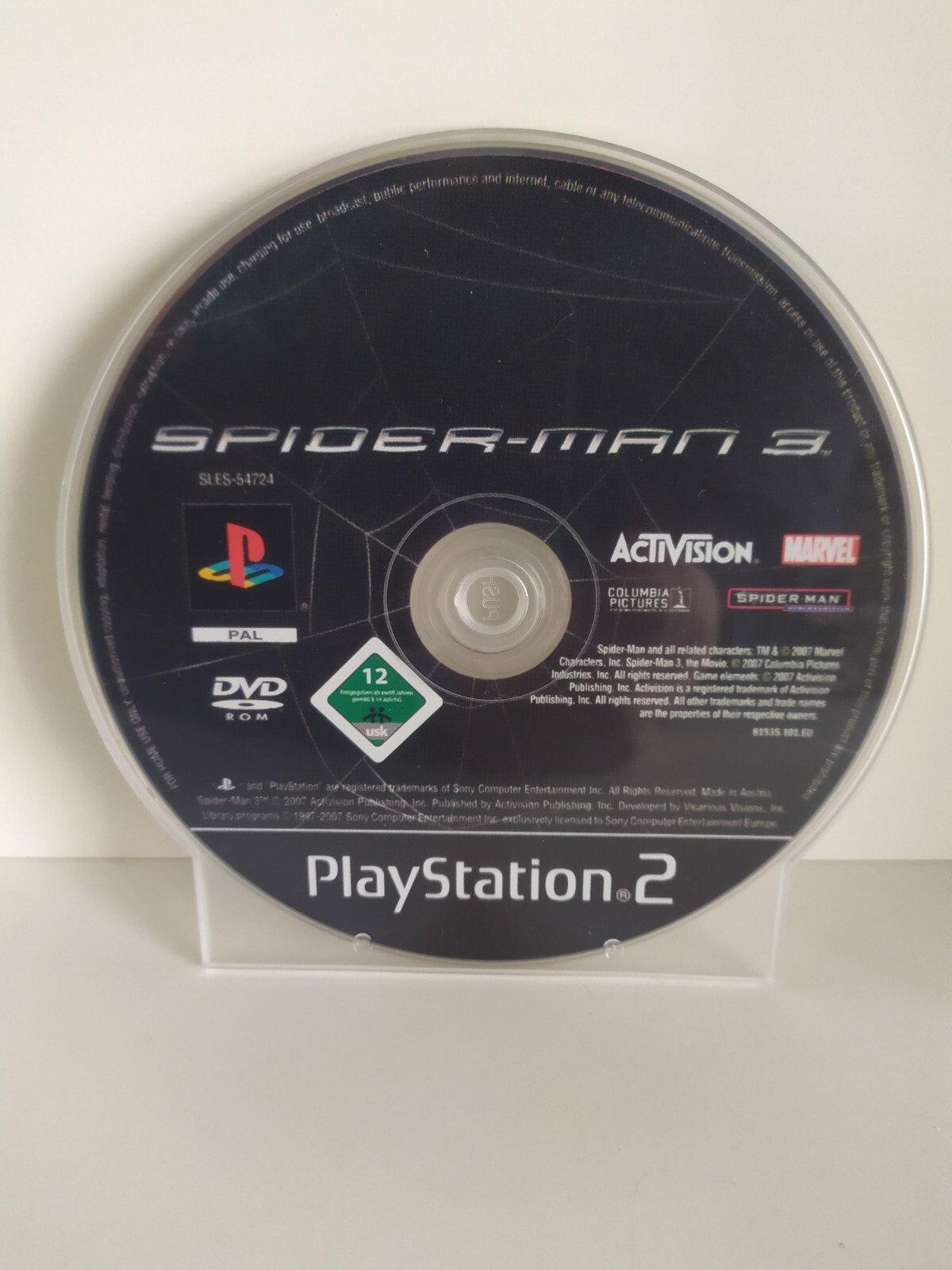 Spider-Man 3 Marvel PlayStation 2 Ps2 Pal loose
