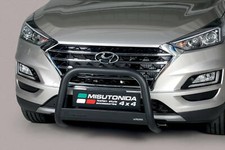 Pare Buffle Noir Protection Avant Pour Hyundai Tucson 2018-2021