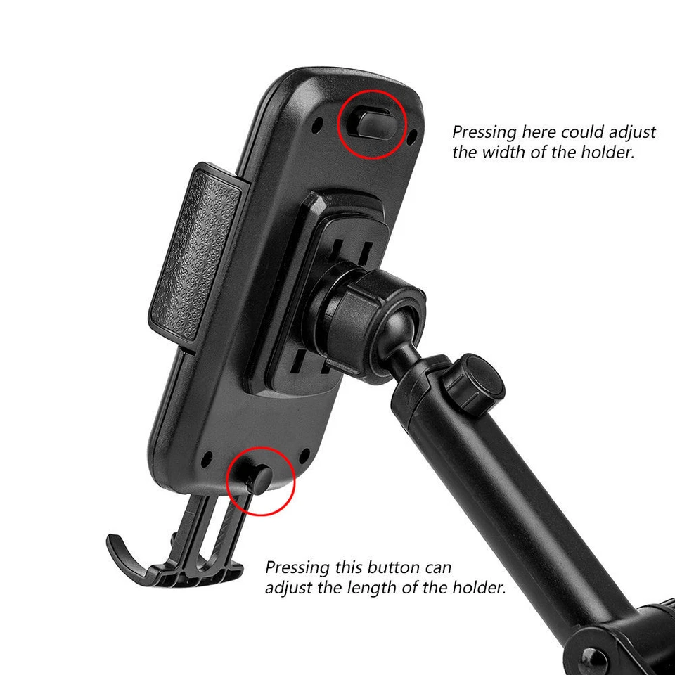 Car Mount Phone Holder Dash/Windshield iPhone Xs Max XR X 8/7 Plus Samsung S10 9 - Image 4 of 4