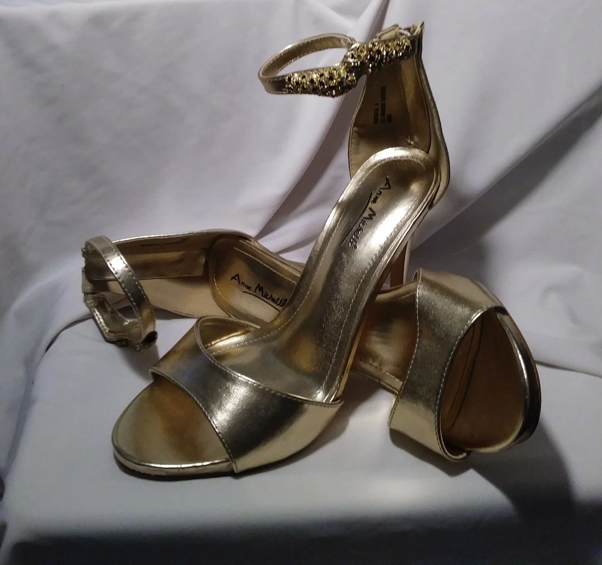 Anne michelle gold best sale heels