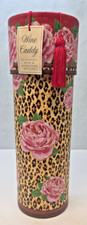 Cheetah Print & Roses Round Wine caddy Storag...