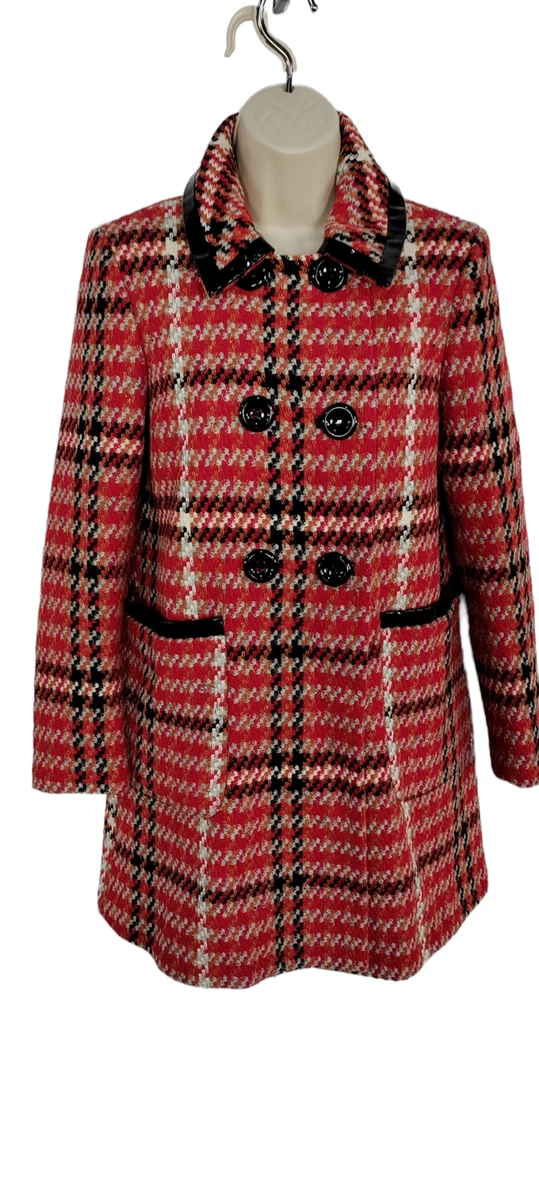 Topshop checked coat top
