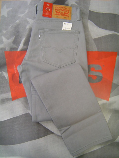 levi's 511 stretch grey