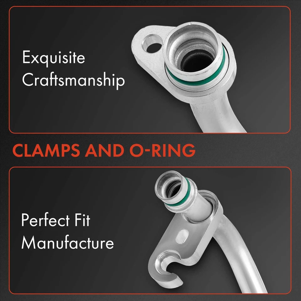 Línea de succión de aire acondicionado para Nissan Sentra 2007-2012 L4 2,0 L compresor a evaporador Foto 3 de 4