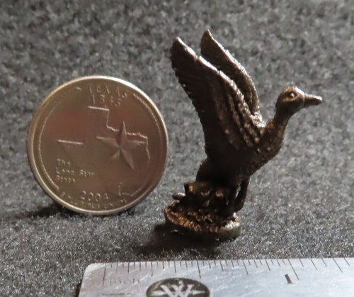 Dollhouse Miniature Goose 'Bronze' Statue Statuette 1:12 Western Library C53 - Picture 2 of 5