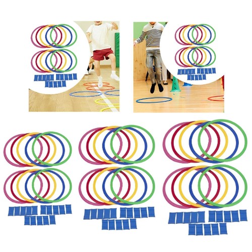 10x Agility Training Rings Jumping Grid Game for Kids for Adults Hockey