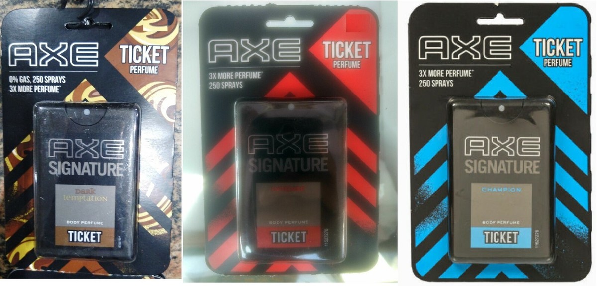 Perfume Axe Mini Ticket Dark Temptation 10ml Axe Mini Ticket Axe Dark  Temptation Pocket Perfume Axe Signature