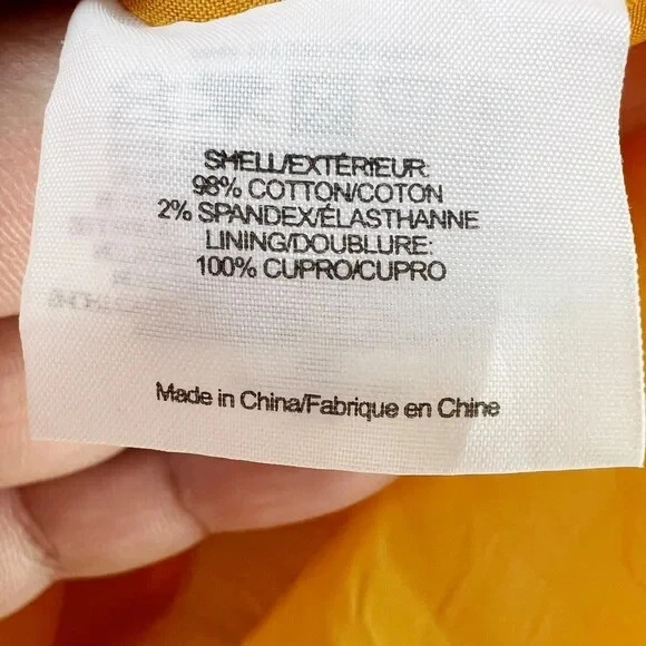 Tory Burch abito tubino senza maniche al ginocchio colore giallo taglia 4