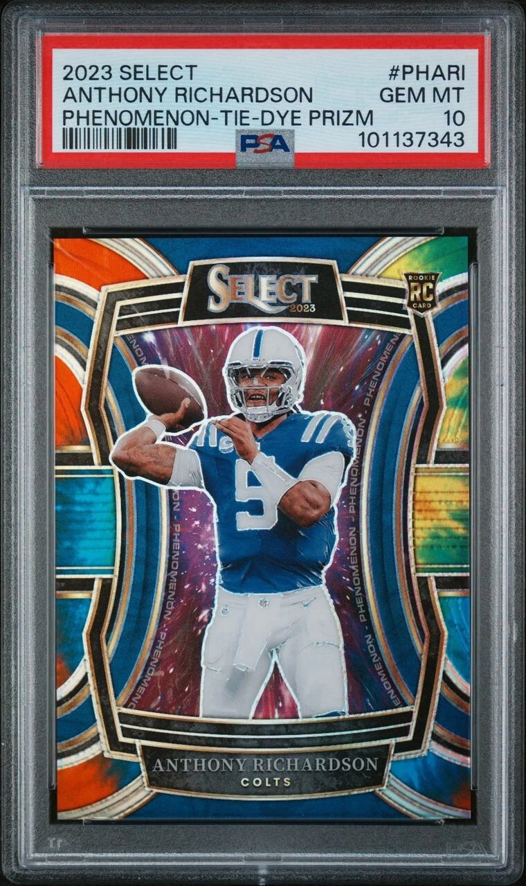 Anthony Richardson Panini Select Phenomenon #PHARI Tie-Dye Prizm