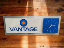Vintage Vantage Cigarette Sign smoke Shop Clock  Phillip Morris era Bar man Cave