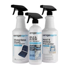 Xanigo Marine Care Kit Vinyl Seat Cleaner Mildew Remover UV Protectant XMUCC