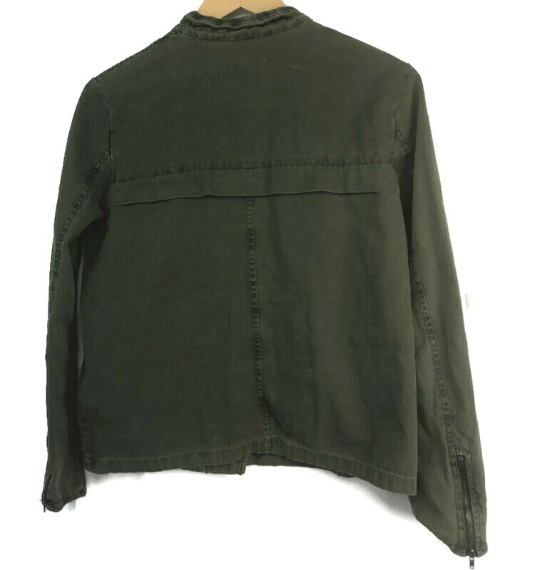 Ecote Military Jacket Women's Large Army Green Po… - image 4