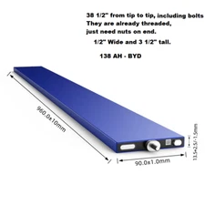 lot of 4 3.2V 138Ah BYD Blade Lithium Lifepo4 Battery Cell Grade A RV 12V