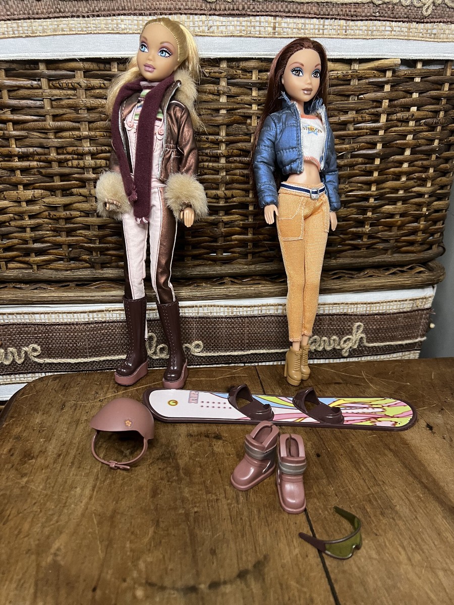 Barbie My Scene Chillin Out Dolls with Snowboard, Glasses, Helmet
