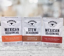 3 Kinders Mexican Seasoning Stew Seasoning Fajita Blend Taco Grandpas Beef Stew