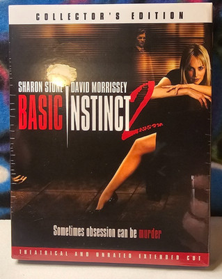 Basic Instinct 2 (Blu-ray, 2006) With Slipcover Sharon Stone, David Morrissey