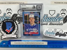 DAVID WELLS SIGNED AUTOGRAPHED 1988 DONRUSS ROOKIE RC 640 ON CARD-BECKETT BGS 10