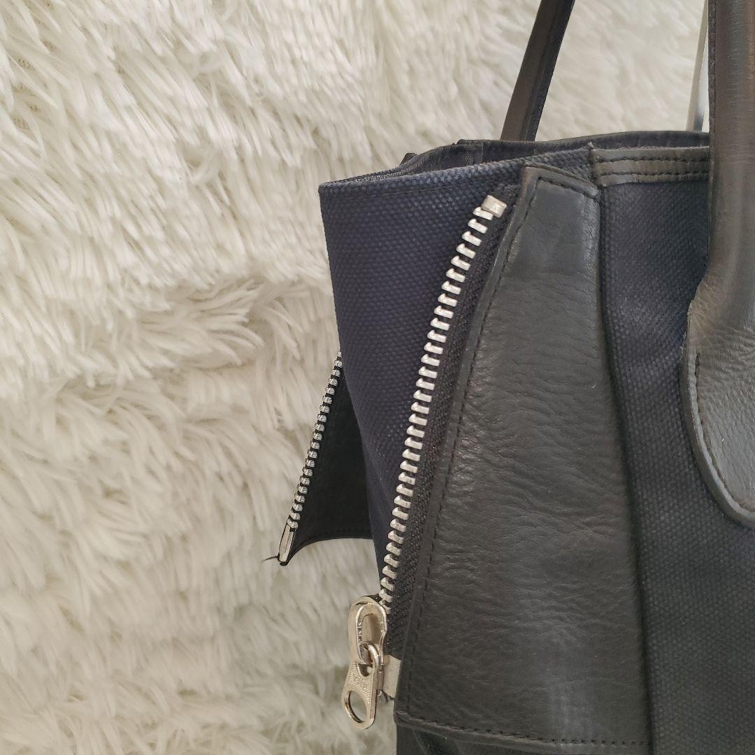 Y's for Men Archive Tote Bag Canvas Leather A4 Black Navy Used | eBay Y's for Men Archive Tote Bag Canvas Leather A4 Black Navy Used | eBay