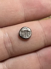 Ancient Silver Greek Old Coin TROAS TENEDOS Ténédos Troade 480- 450 BC Hammer TE