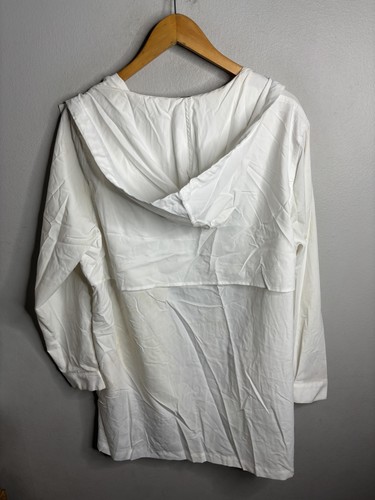 Coolibar Shirt Womens XL White Hooded UPF 50+ Sun Protection Vented Fishing Mesh - Picture 5 of 7