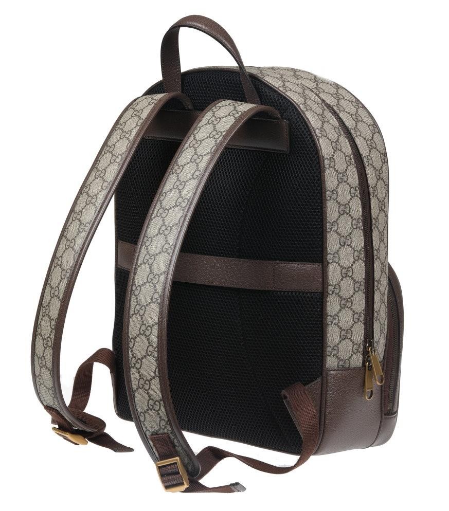 NEW GUCCI OPHIDIA GG GUCCISSIMA LEATHER LARGE BACKPACK BAG image 3