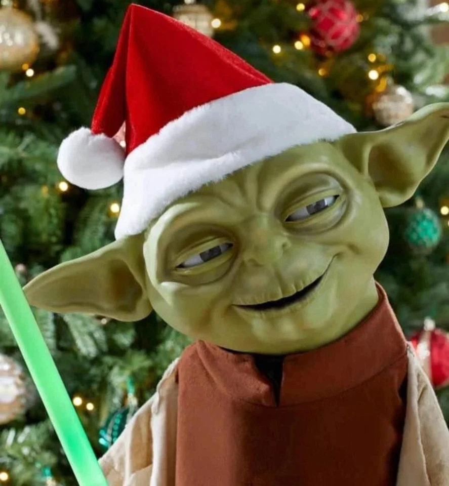Star Wars 3.5ft Animated Yoda w/ LED Lights & Sound Holiday Christmas Decoration - Image 3 of 4