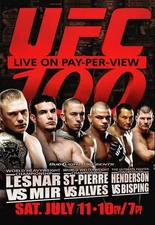 UFC 100 Brock Lesnar Vs Frank Mir Championship Title Fight Poster No Frame