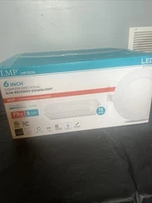 6 Inch Slim Recessed Downlight 5CCT with Junction Box 12W 1050Lm White (12 Pack)