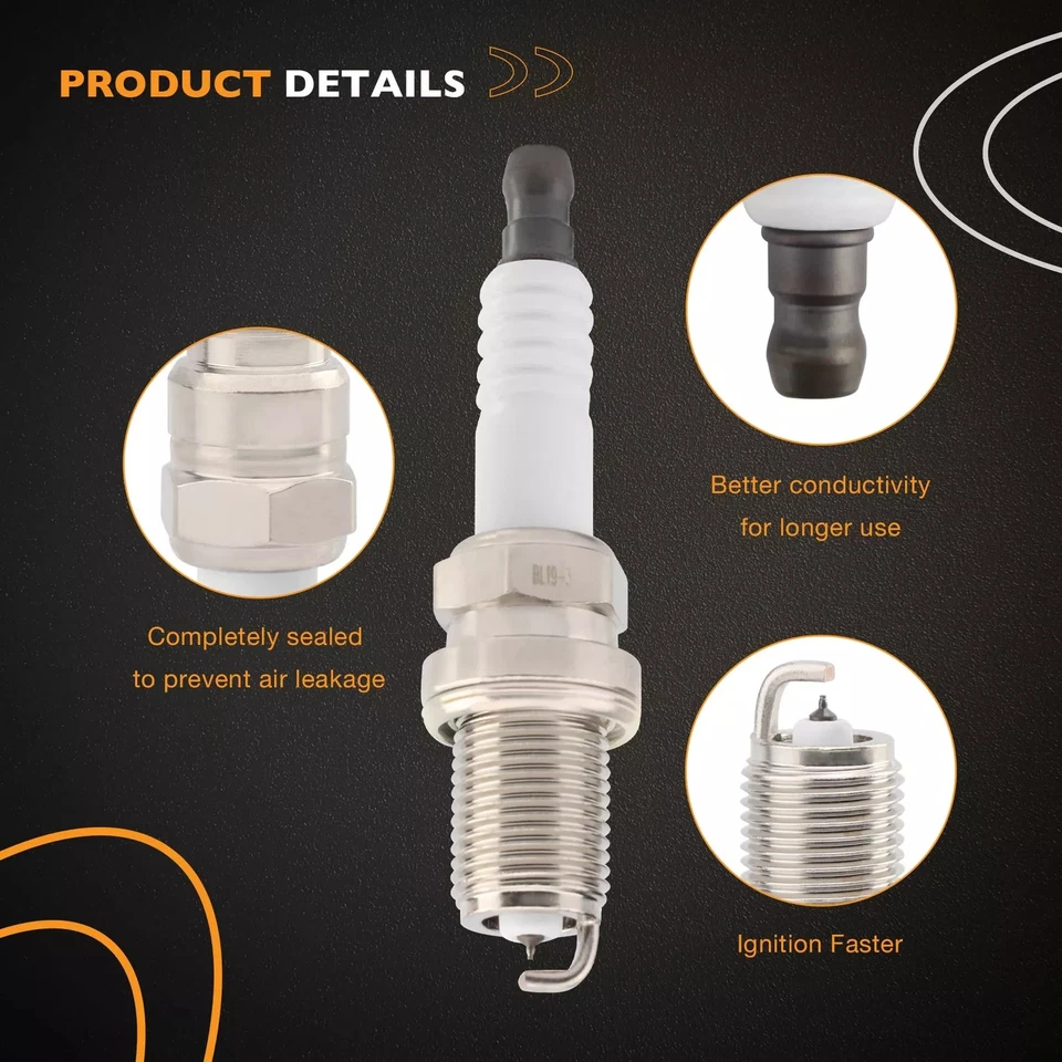 Ignition Coils & Spark Plug & Wires Set For Toyota Tacoma Tundra 4Runner 3.4L V6 - Image 4 of 4