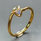 Jewelry gem Natural Tanzanite Ring 925 Sterling Silver Size 7.5 /R473580