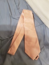 BURBERRY LONDON Solid Pink Hand Made in England Silk Tie