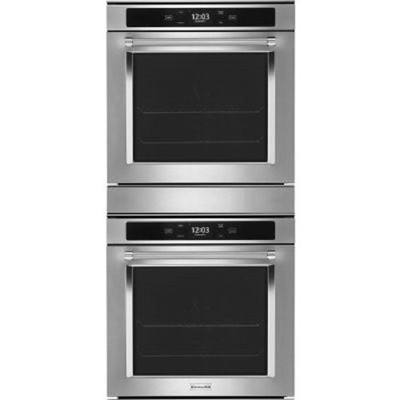 KitchenAid 24'' Double Smart Electric Wall Oven w/ True Convection 5.8 Cu. Ft.