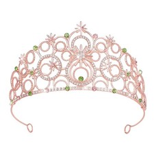 JITINX Crystal Crowns for Women, Crystal Bubble TiaraBride Royal Queen Headba...