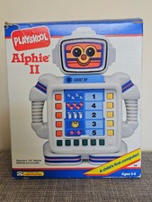 VTG 1985 Playskool Alphie II Electronic Learning Robot Toy IB Tested Works Clean