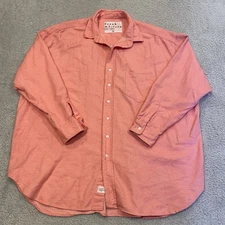 Frank & Eileen “Shirley” Button Up Shirt Womens XL Pink Oversized 100% Cotton