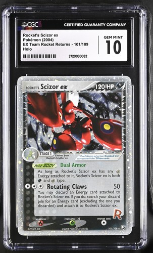 Rocket's Scizor ex graded CGC 10 for sale on eBay