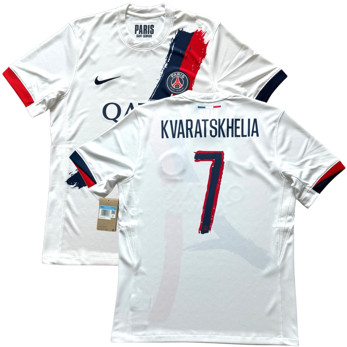 2024/25 PSG Away Jersey #7 Kvaratskhelia Medium Nike Paris Saint