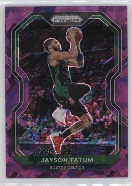 2020-21 Panini Prizm Purple Ice Prizm 21/175 Jayson Tatum #119 hs9