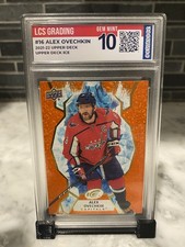 2021-22 Upper Deck Ice Alex Ovechkin #16 Orange Graded 10 LCS Grading Match