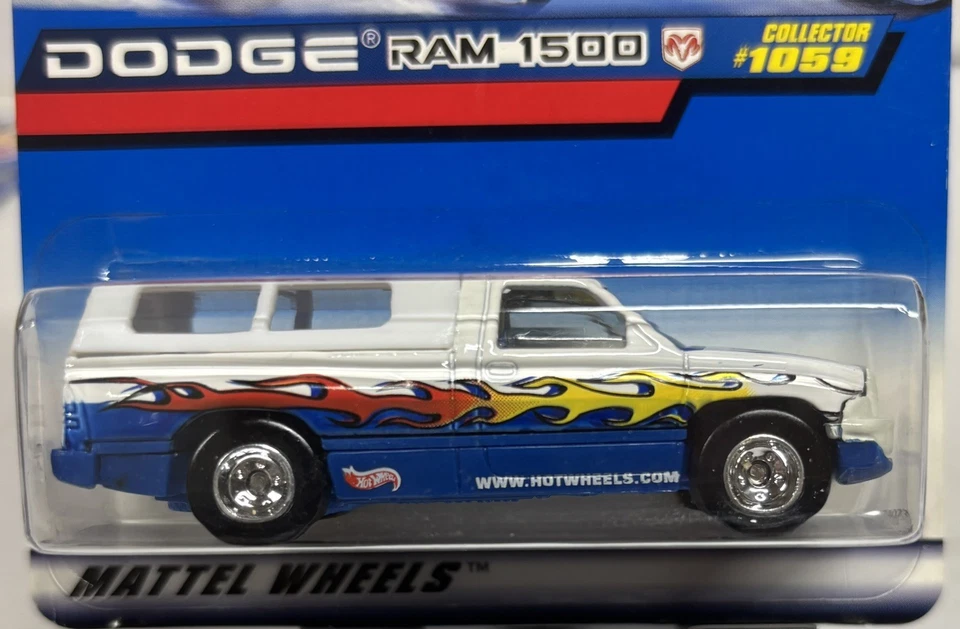 Remolque Hot Wheels White Dodge Ram 1500 1999 edición especial no. 1059 (K) Foto 2 de 4