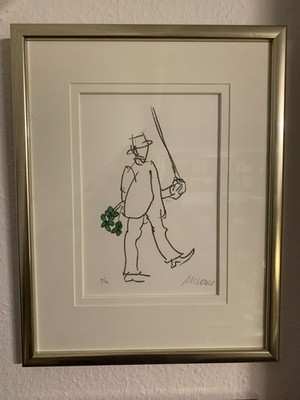 Armin Mueller-Stahl - Original Lithografie ''Glückwunsch!'' handsigniert, gerahmt 