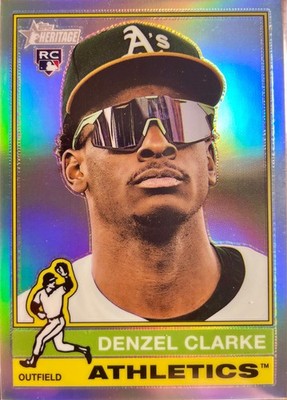DENZEL CLARKE ROOKIE CHROME - 2025 TOPPS HERITAGE HIGH NUMBER #571