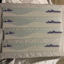 Lot Of 4 Vintage 2000 Mrs Grossman  s Design Lines Stickers WINTERSCAPE