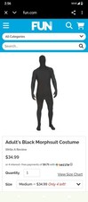 Morphsuits Costume Purple, Size XL